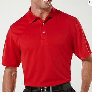 PGA Tour Vibrant Red Polo Shirt